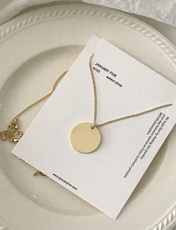 point coin necklace