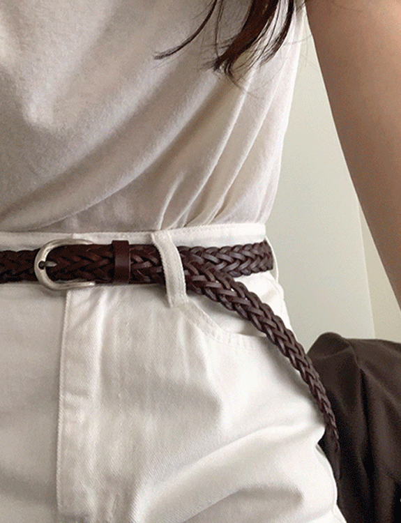 베토 꽈배기 leather belt (소가죽 100%)